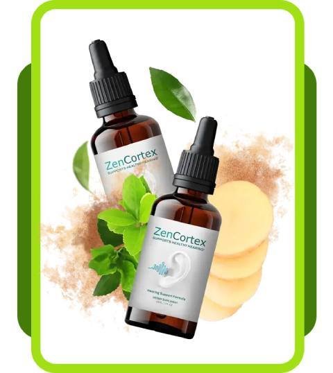 ZenCortex hearing support supplement benefits including tinnitus relief, improved focus, memory enhancement, and cognitive support.