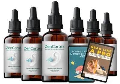 Last call-to-action for ZenCortex hearing support drops with secure checkout and bonus eBooks offer